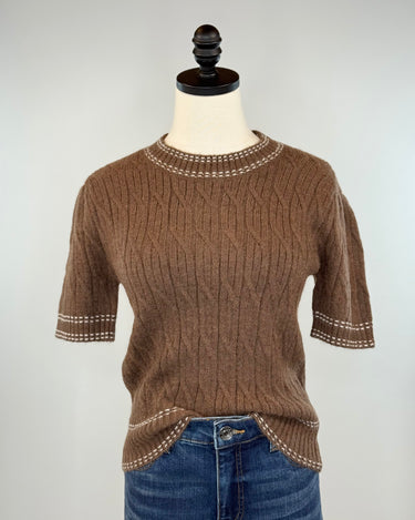 Jordan Sweater in Chocolate-131 - Sweaters F/W (June - Nov)-Little Bird Boutique