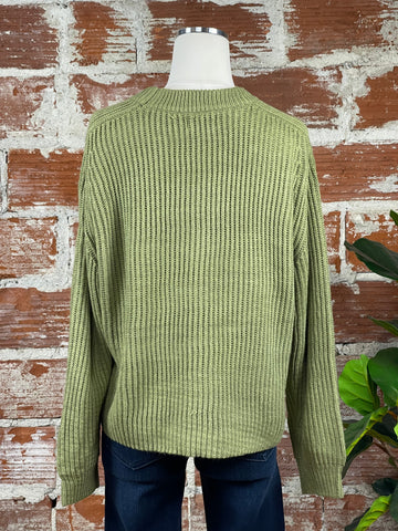 The Shiloh Sweater in Light Olive