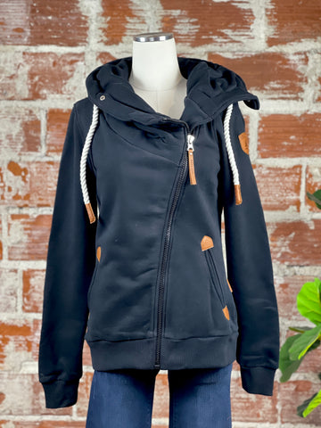 Wanakome Hestia Cowl Neck in Black