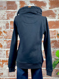 Wanakome Hestia Cowl Neck in Black-142 Sweatshirts & Hoodies-Little Bird Boutique