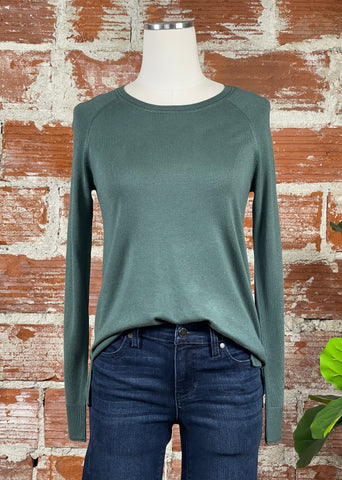 The Camille Sweater in Hunter Green
