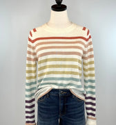 Happy Days Sweater in Multi Stripe-131 - Sweaters F/W (June - Nov)-Little Bird Boutique
