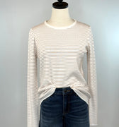 Reed Sweater in Taupe and Stripe-131 - Sweaters F/W (June - Nov)-Little Bird Boutique