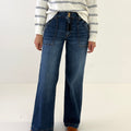 KUT from the Kloth Jodi High Rise Wide Leg w/ Porkchop Pockets-210 Denim-Little Bird Boutique