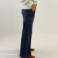 KUT from the Kloth Jodi High Rise Wide Leg w/ Porkchop Pockets-210 Denim-Little Bird Boutique