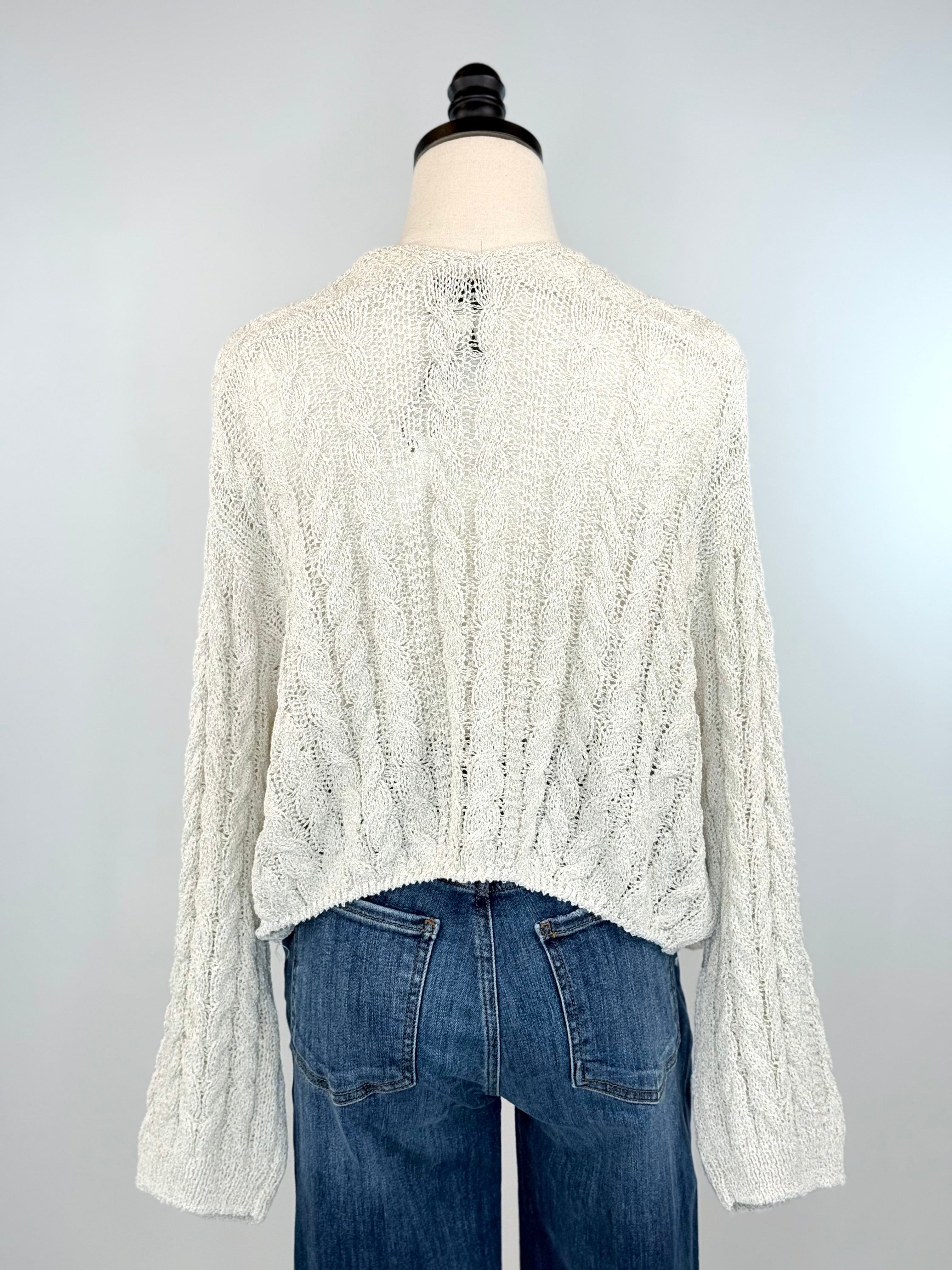 Bethany Sweater in Stone-131 - Sweaters F/W (June - Nov)-Little Bird Boutique