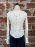 Free People We The Free Stuck On You Cuff Top in White-122 Jersey Tops - Long Sleeve-Little Bird Boutique