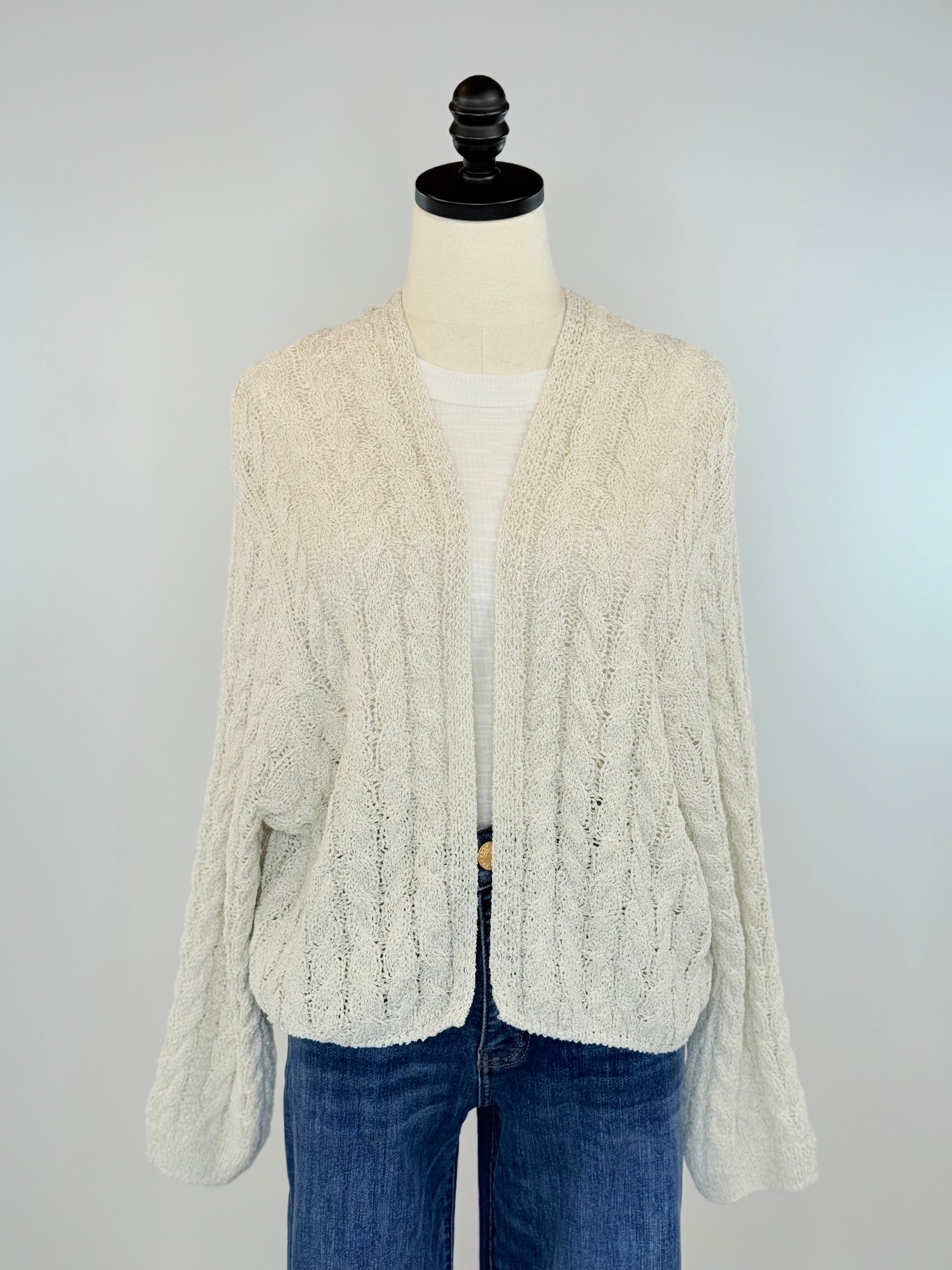 Bethany Sweater in Stone-131 - Sweaters F/W (June - Nov)-Little Bird Boutique
