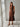 Roselyn Midi Dress in Brown