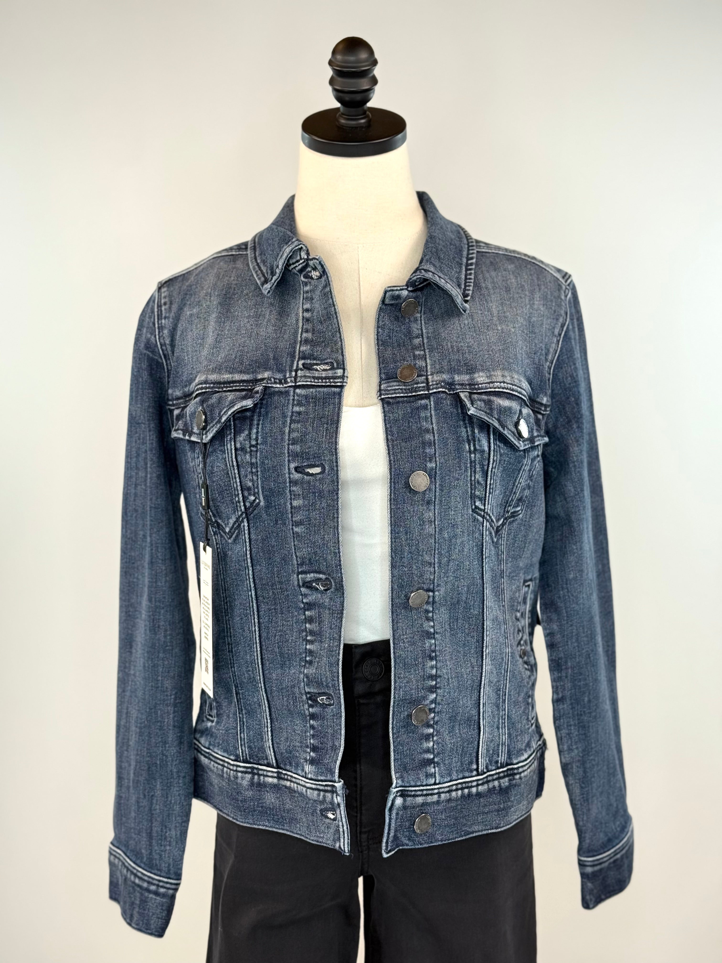 Liverpool Denim Jacket in Ponderay-145 Denim Jackets-Little Bird Boutique