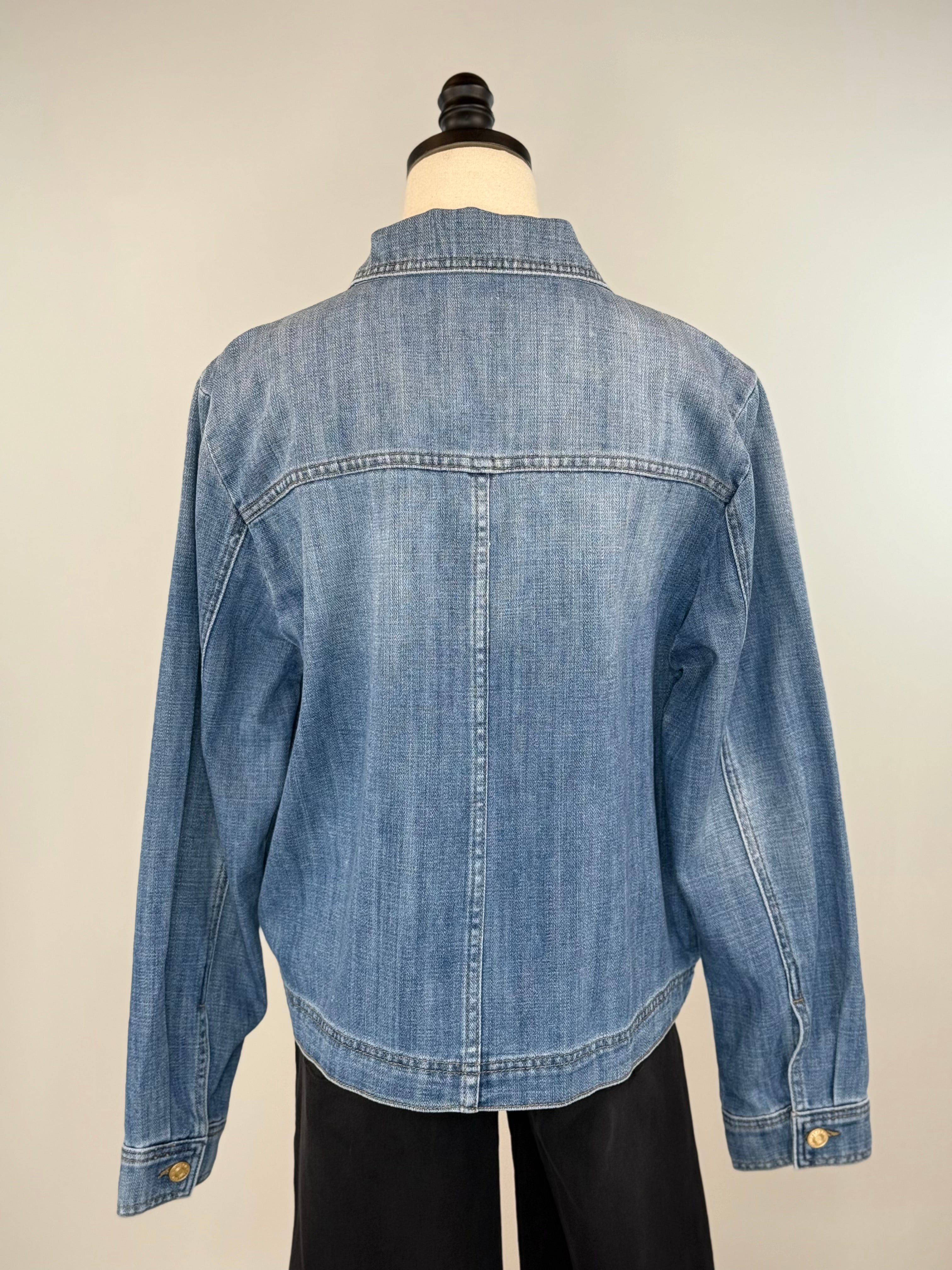 Kut Arya Shirt Jacket in Medium Wash-145 Denim Jackets-Little Bird Boutique