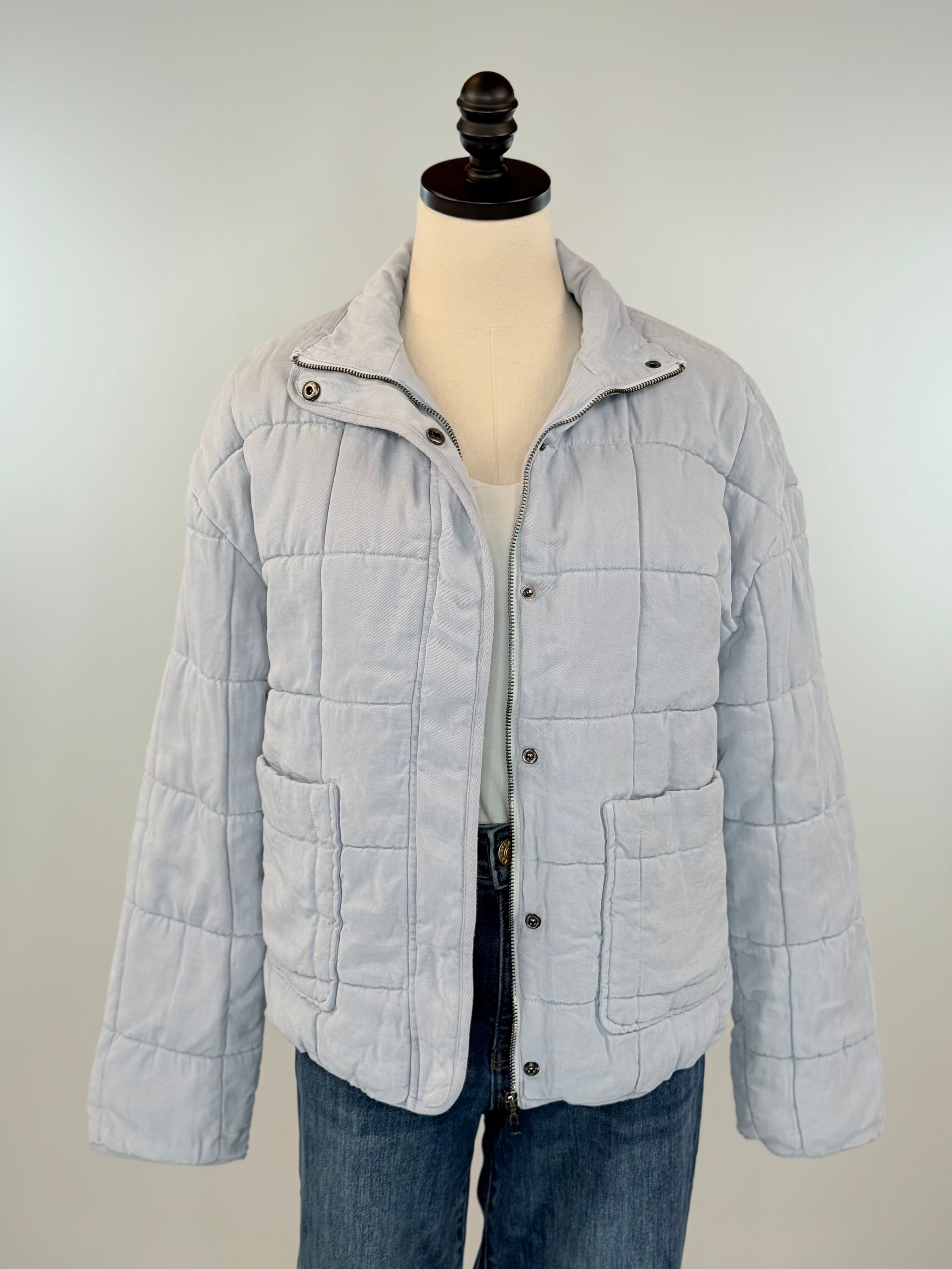 Thread and Supply Brina Jacket in Light Denim-141 Outerwear Coats & Jackets-Little Bird Boutique