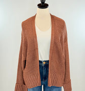 Bree Cardigan in Brick-131 - Sweaters F/W (June - Nov)-Little Bird Boutique