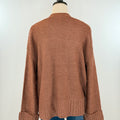 Bree Cardigan in Brick-131 - Sweaters F/W (June - Nov)-Little Bird Boutique