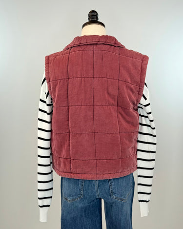 Thread and Supply Brina Vest in Crushed Berry-141 Outerwear Coats & Jackets-Little Bird Boutique