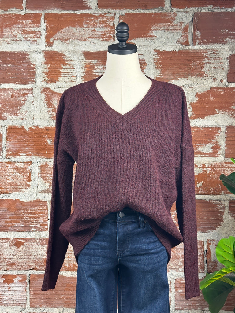 Thread & Supply Maria Sweater in Wine