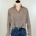 Piper Top in Chocolate and White Check-111 - Woven Top F/W (June- Nov)-Little Bird Boutique