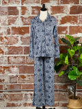 Kaolin Sleep Pants in Royal Ice-240 Loungewear/Intimates-Little Bird Boutique