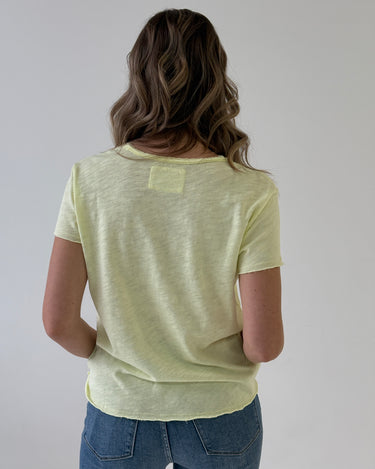Dear John Vanya Tee in Pale Lime-122 - Jersey Tops S/S (Dec - May)-Little Bird Boutique