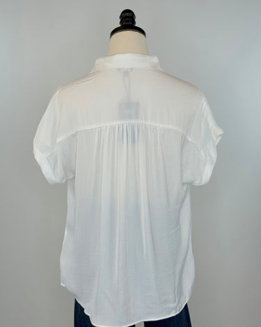 Valor Top in White-111 - Woven Top F/W (June- Nov)-Little Bird Boutique