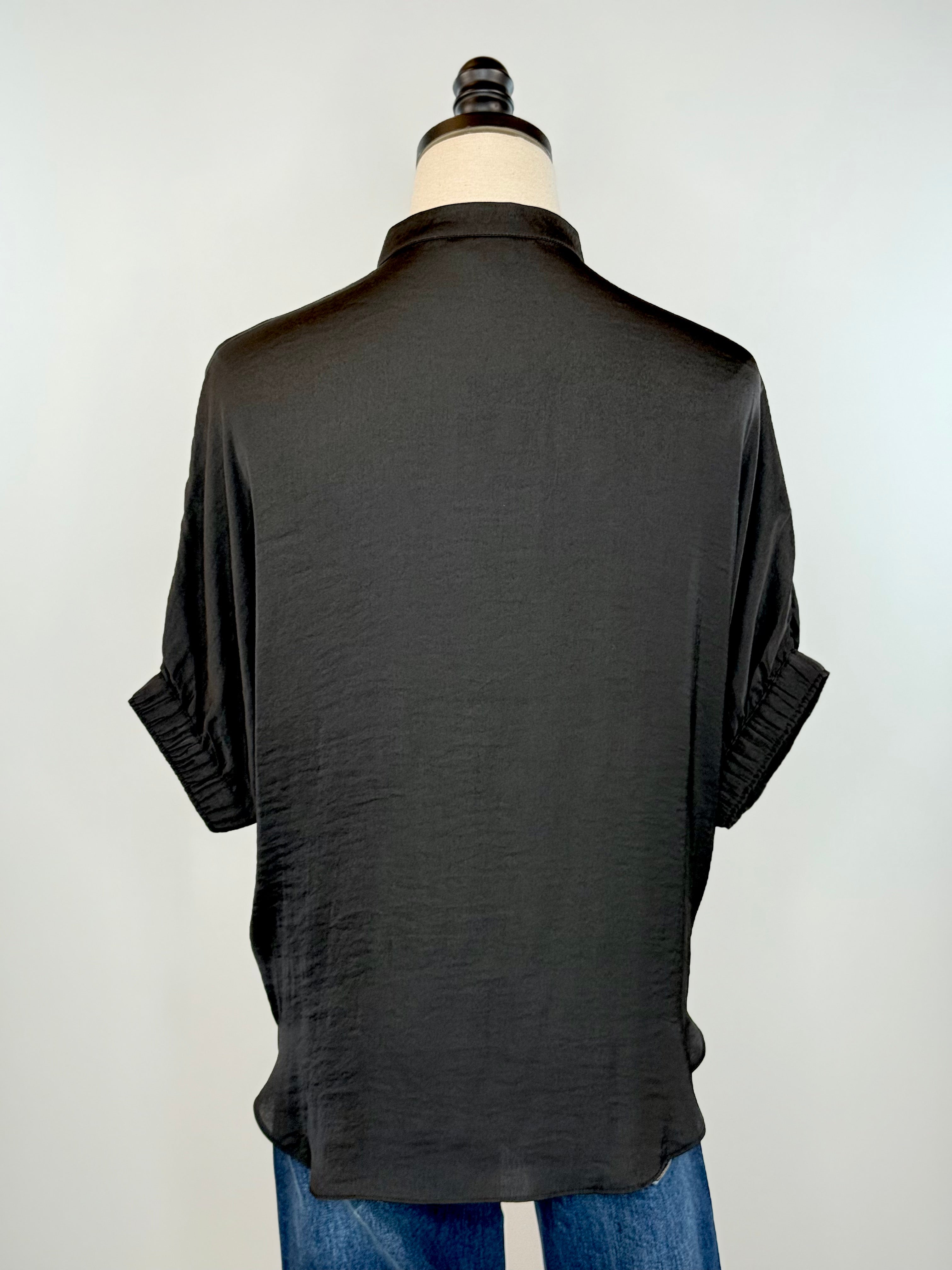 Jules Top in Black-111 - Woven Top F/W (June- Nov)-Little Bird Boutique