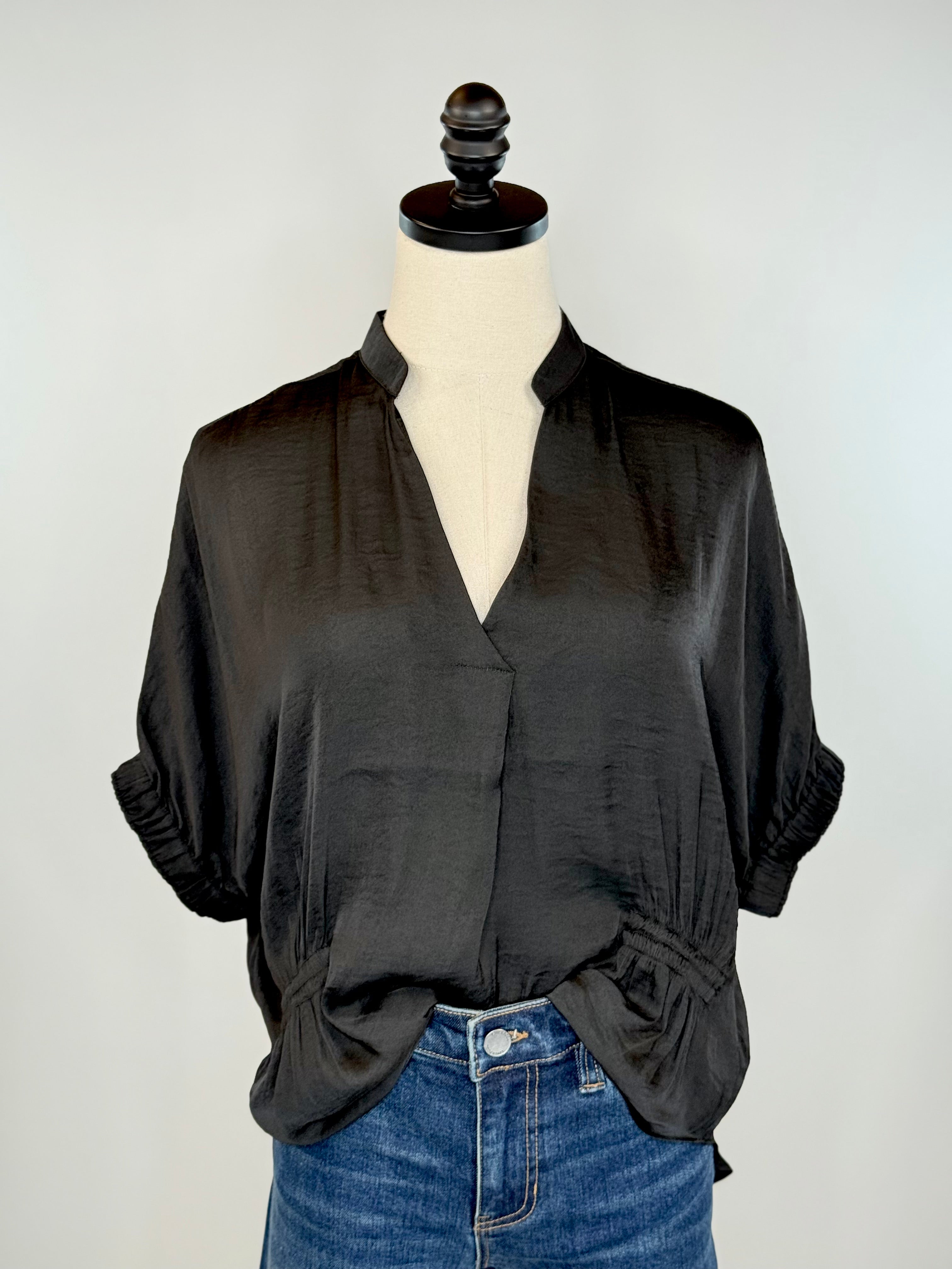 Jules Top in Black-111 - Woven Top F/W (June- Nov)-Little Bird Boutique