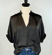 Jules Top in Black-111 - Woven Top F/W (June- Nov)-Little Bird Boutique