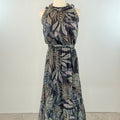Palm Dress in Navy Multi-152 Dresses - Long-Little Bird Boutique