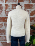 Molly Bracken Fuzzy Sweater in Cream-130 Sweaters-Little Bird Boutique