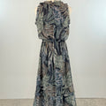 Palm Dress in Navy Multi-152 Dresses - Long-Little Bird Boutique