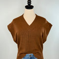 Kerisma Gwyneth Sweater Vest in Espresso-131 - Sweaters F/W (June - Nov)-Little Bird Boutique