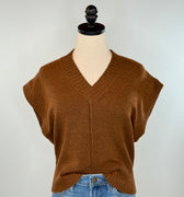 Kerisma Gwyneth Sweater Vest in Espresso-131 - Sweaters F/W (June - Nov)-Little Bird Boutique