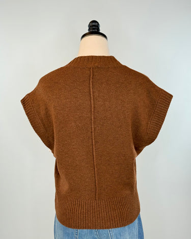 Kerisma Gwyneth Sweater Vest in Espresso-131 - Sweaters F/W (June - Nov)-Little Bird Boutique