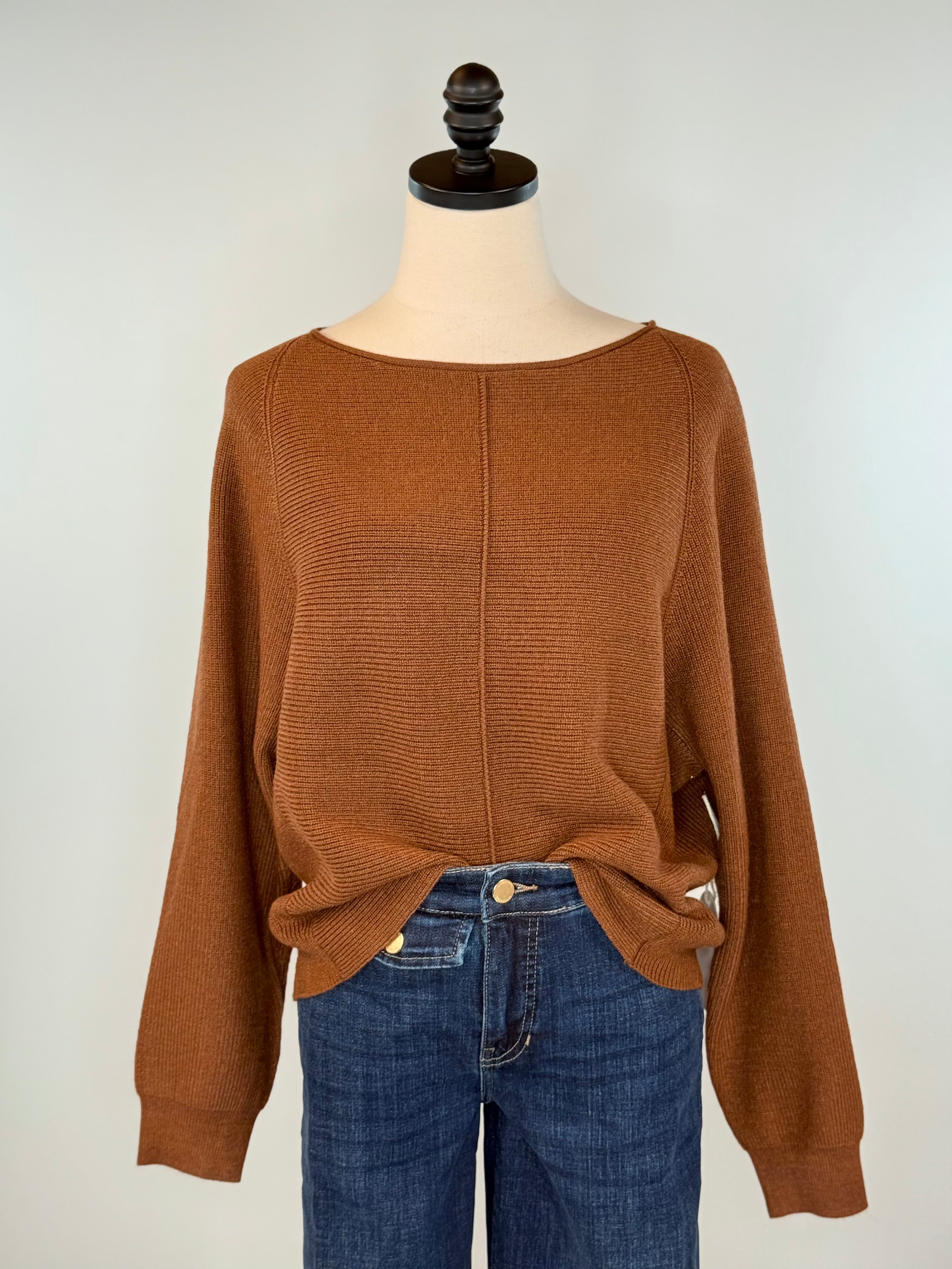 Kerisma Assima Sweater in Brownie-131 - Sweaters F/W (June - Nov)-Little Bird Boutique