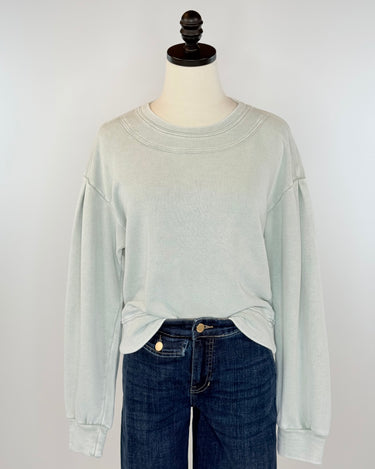 Anthem the Label Duet Pullover in Seagrass-142 Sweatshirts & Hoodies-Little Bird Boutique