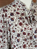 Veronica M. Tie Neck Blouse in Fiori-112 Woven Tops - Long Sleeve-Little Bird Boutique