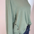 Anthem the Label Sweatshirt in Agave Green-142 Sweatshirts & Hoodies-Little Bird Boutique