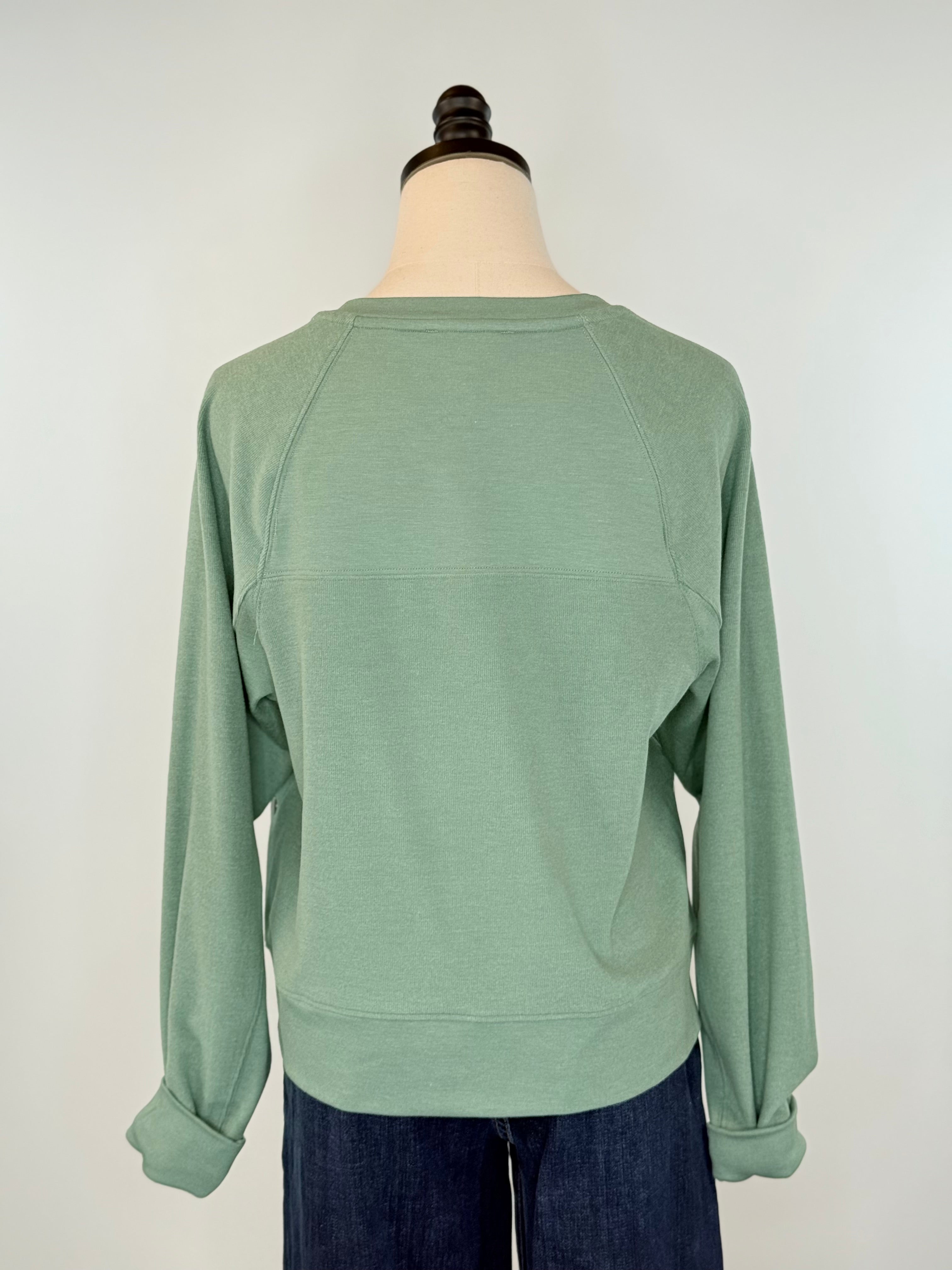 Anthem the Label Sweatshirt in Agave Green-142 Sweatshirts & Hoodies-Little Bird Boutique
