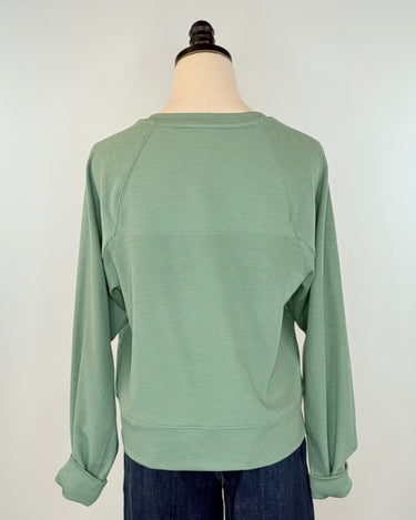 Anthem the Label Sweatshirt in Agave Green-142 Sweatshirts & Hoodies-Little Bird Boutique
