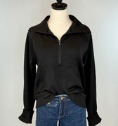 Thread and Supply Caroline Pullover in Black-142 Sweatshirts & Hoodies-Little Bird Boutique