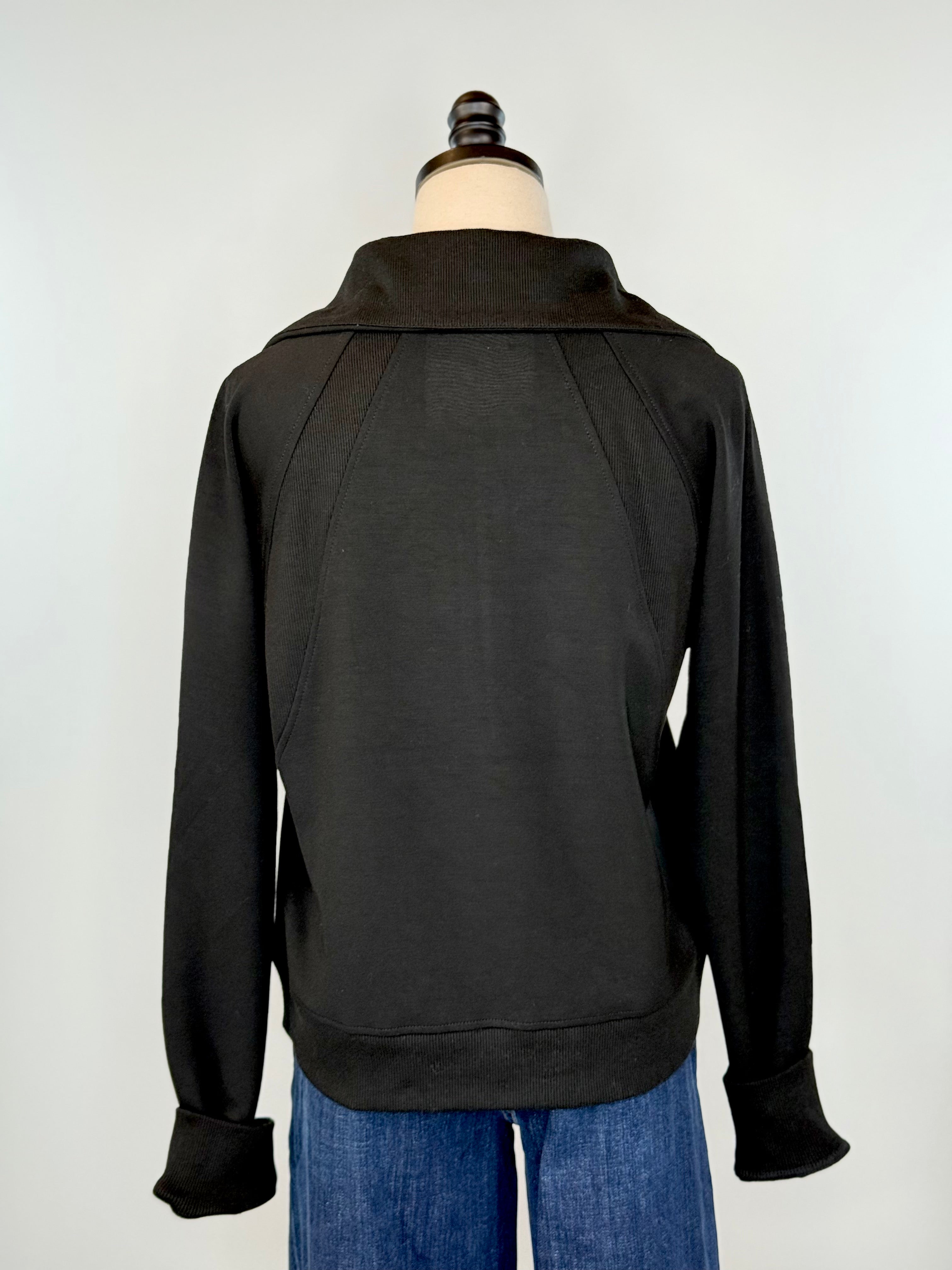 Thread and Supply Caroline Pullover in Black-142 Sweatshirts & Hoodies-Little Bird Boutique