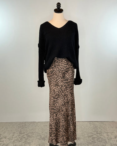 Z Supply Izabel Leopard Maxi Skirt-231 Skirts-Little Bird Boutique