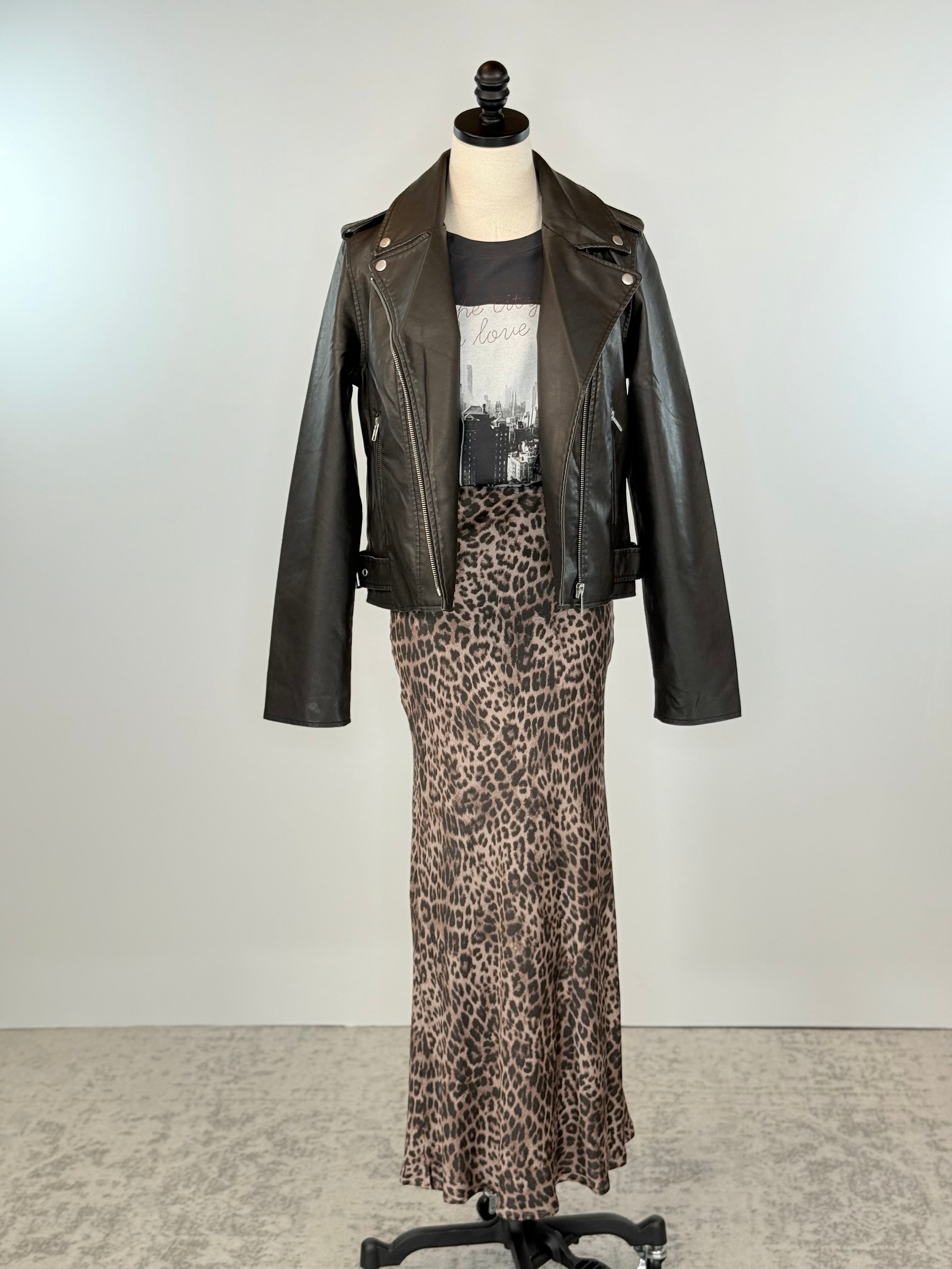 Z Supply Izabel Leopard Maxi Skirt-231 Skirts-Little Bird Boutique