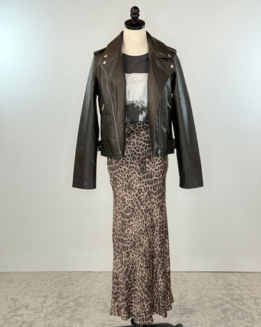 Z Supply Izabel Leopard Maxi Skirt-231 Skirts-Little Bird Boutique
