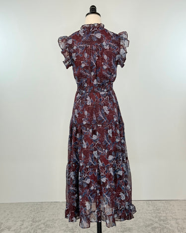 Quenby Dress in Deep Wine-152 Dresses - Long-Little Bird Boutique