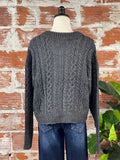 Ulrica Cardigan Sweater in Grey-130 Sweaters-Little Bird Boutique