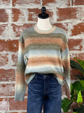 Weekend Los Angeles Ravi Sweater in Autumn Stripe-130 Sweaters-Little Bird Boutique