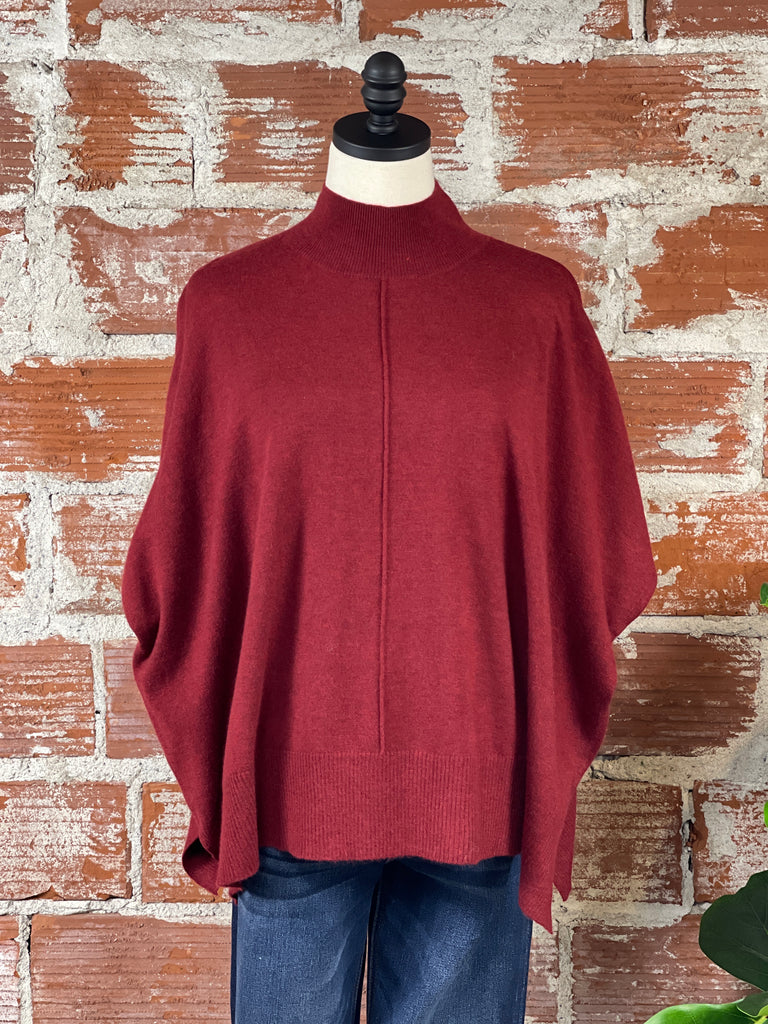 Kerisma Caroline Overlay Sweater in Ruby Red