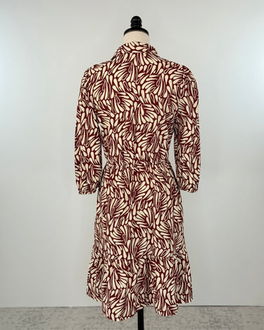 Jak and Rae Nichola Dress in Bordeaux-151 Dresses - Short-Little Bird Boutique