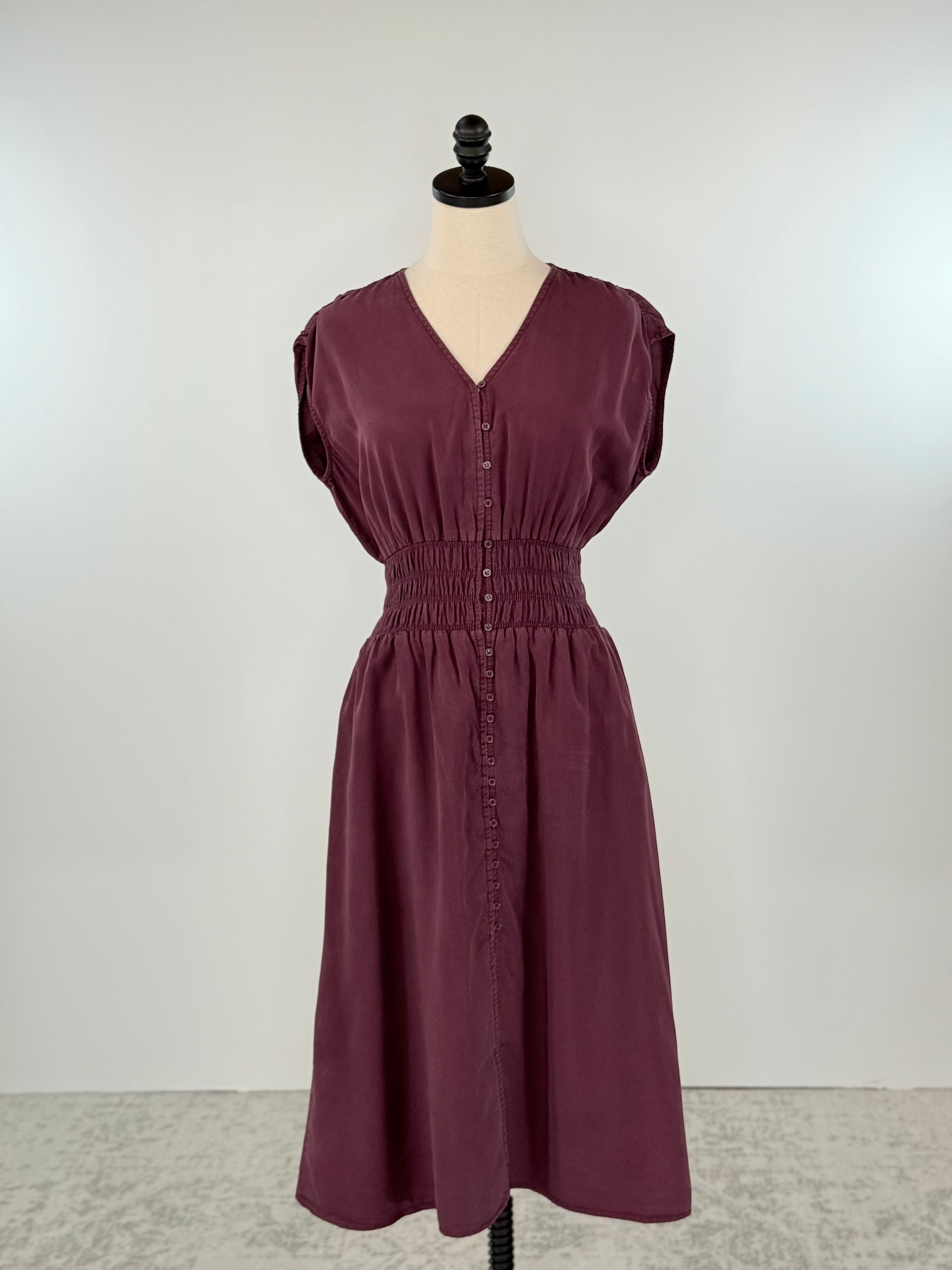 Jak and Rae Persa Dress in Malbec-152 Dresses - Long-Little Bird Boutique